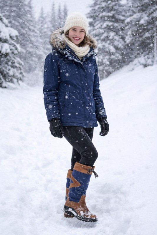 Horka Leren Laars Greenwich Gevoerd 146270 cognac/blauw Assortiment a 10 paar (WEEKAANBIEDING!) 4 / 5