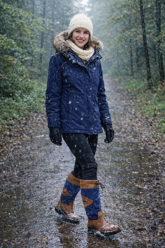 Horka Leren Laars Greenwich Gevoerd 146270 cognac/blauw Assortiment a 10 paar (WEEKAANBIEDING!) 5 / 5