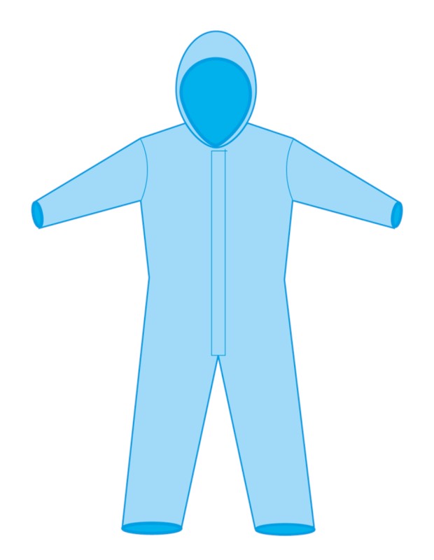 PSP Coverall Basic PP Blauw 2 / 2