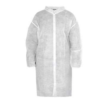 PSP Bezoekersjas PP Drukknoop Wit 1 / 2