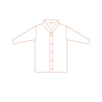 PSP Bezoekersjas PP Drukknoop Wit 2 / 2