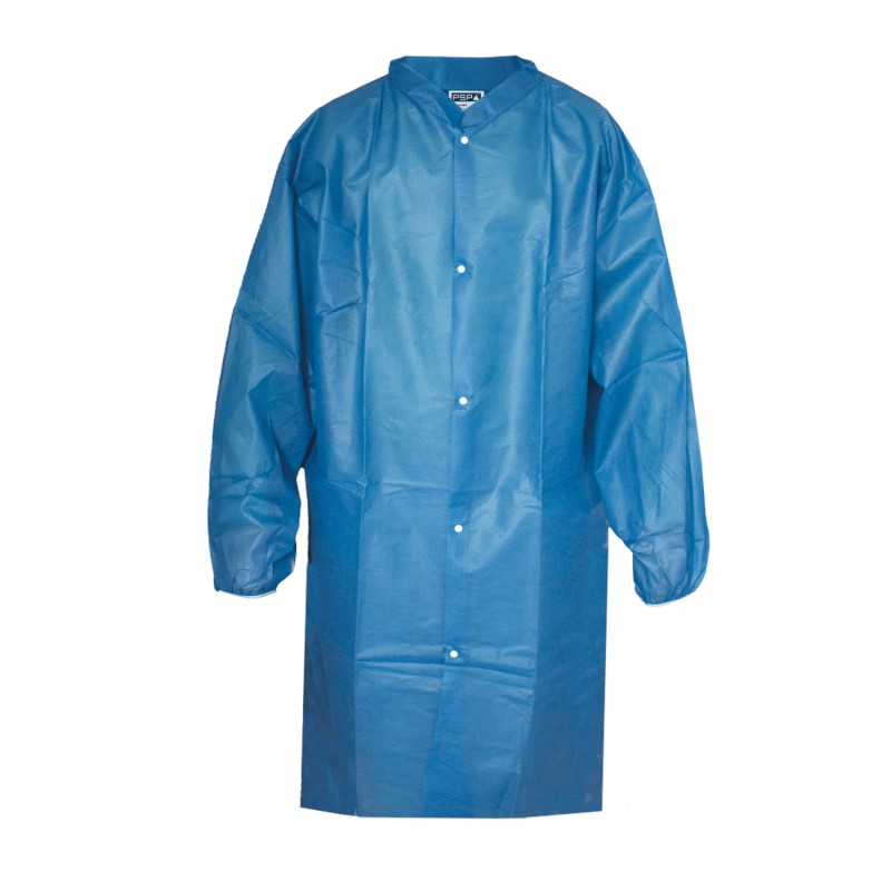 PSP Bezoekersjas PP Drukknoop Blauw 1 / 2