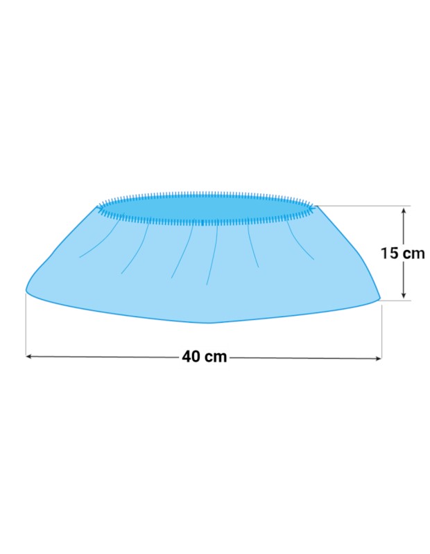 PSP Overschoen PE Blauw 30mu 40x15cm 100st 4 / 4