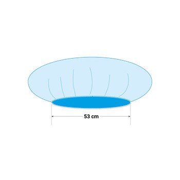 PSP Baret PP Blauw 53 cm 100 stuks 2 / 2