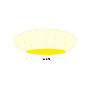 PSP Baret PP Geel 53 cm 100 stuks 2 / 2