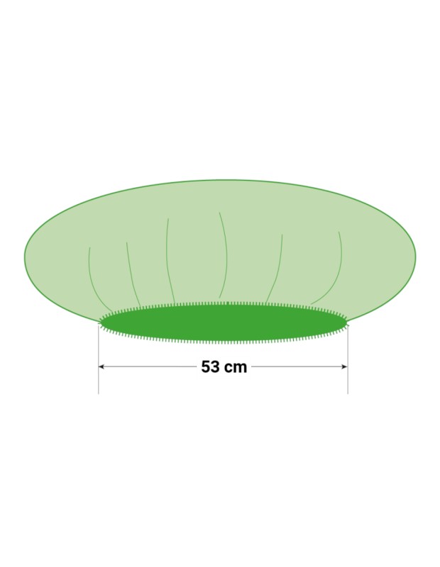 PSP Baret PP Groen 53 cm 100 stuks 2 / 2