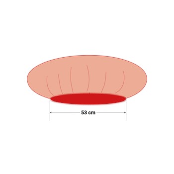 PSP Baret PP Rood 53 cm 100 stuks 2 / 2