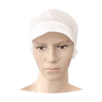 PSP Pet met Klep/Haarnet PP Wit 100 stuks 1 / 3