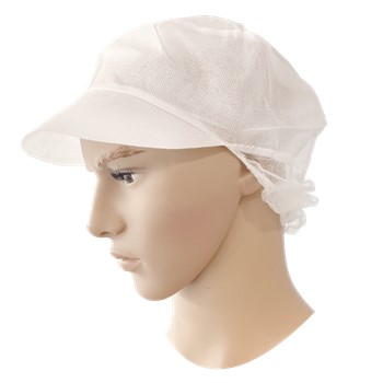 PSP Pet met Klep/Haarnet PP Wit 100 stuks 2 / 3