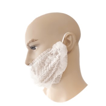 PSP Baardmasker PP Wit 100 stuks 1 / 2