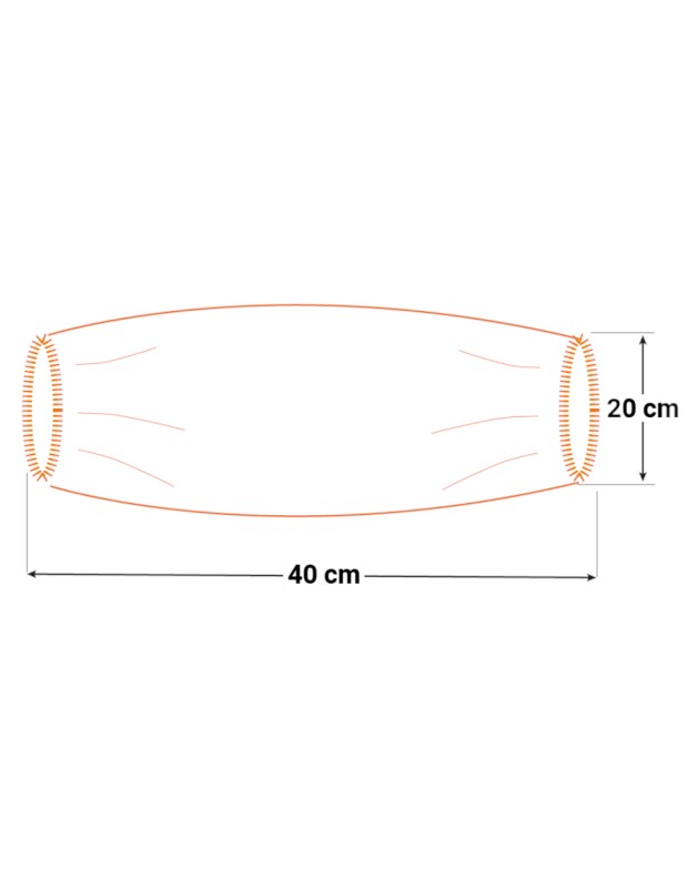 PSP Overmouw PE Wit 20mu 40x20 cm 100 st 2 / 2