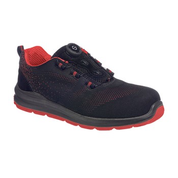Portwest sneaker FT08 S1P BOA  Zwart/Rood 1 / 1