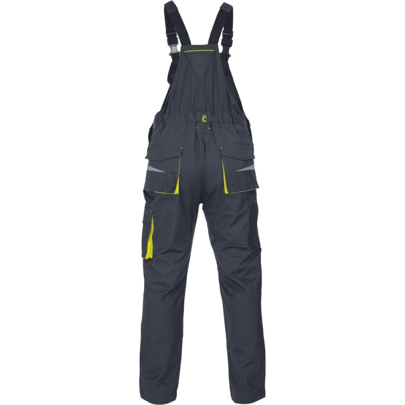 Cerva Emerton Amerikaanse Overall Stretch  03530059 Zwart/Geel 2 / 4