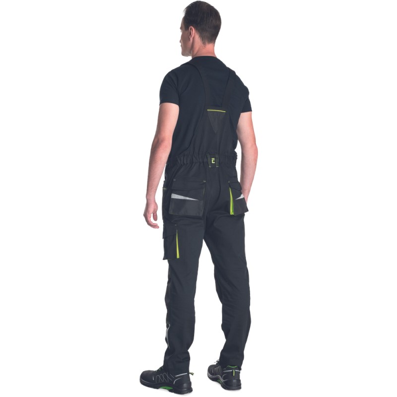 Cerva Emerton Amerikaanse Overall Stretch  03530059 Zwart/Geel 4 / 4