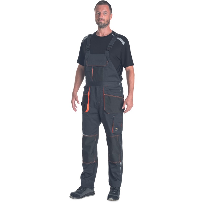 Cerva Emerton Amerikaanse Overall Stretch 03530059 Grijs/Oranje 4 / 4