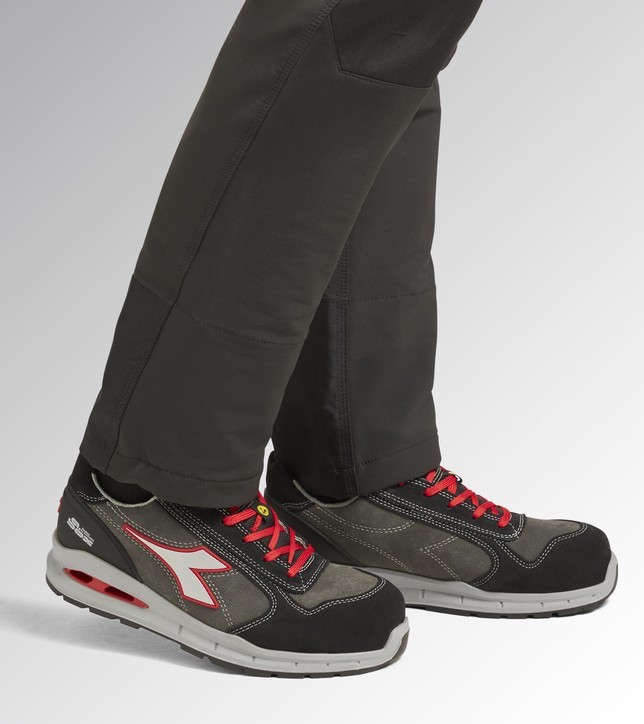 Diadora Run A.Box Low S3S FO SR 182528 C9034 Asphalt / Silver/ Red 2 / 5