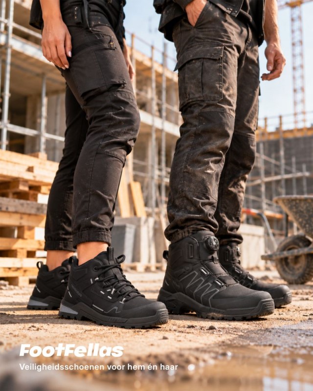 Footfellas Joanne F221002 S3S Zwart/Grijs 5 / 5