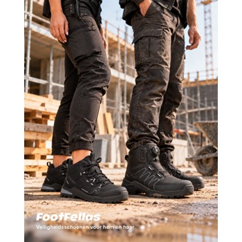 Footfellas Joanne F221002 S3S Zwart/Grijs 5 / 5