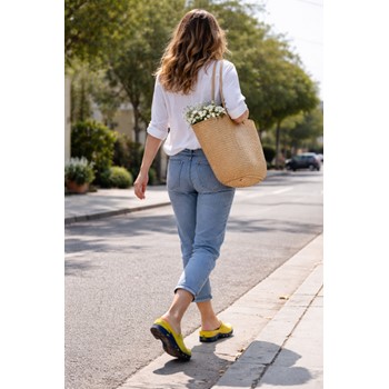 Natulive Dames Tuinklomp Sebs 030 Okergeel 2 / 3