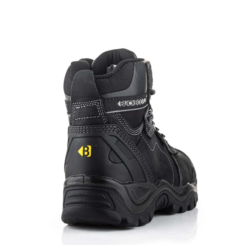 BuckBootz Schoen BSH009 Hoog S3 + KN Zwart 5 / 6