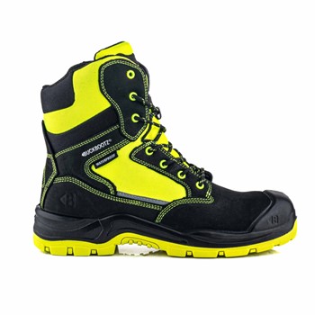 BuckBootz Schoen BVIZ1 Hoog S7S + KN Zwart/Geel 1 / 6