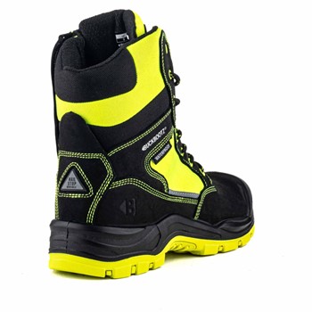 BuckBootz Schoen BVIZ1 Hoog S7S + KN Zwart/Geel 2 / 6