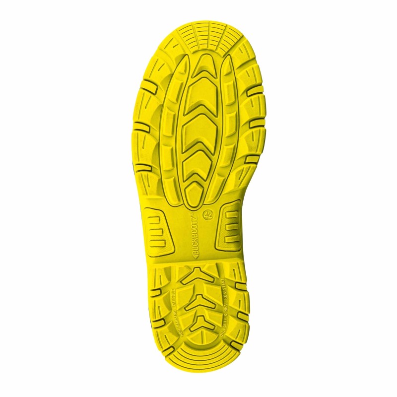 BuckBootz Schoen BVIZ1 Hoog S7S + KN Zwart/Geel 6 / 6