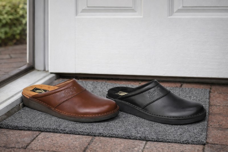 Leren Muil met leren voetbed Smefa art. 5040 Zwart 2 / 3