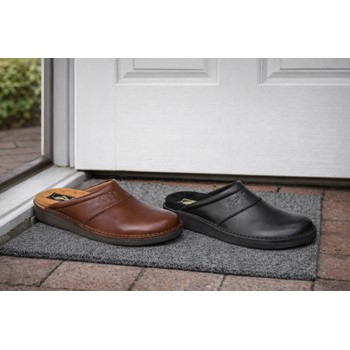 Leren Muil met leren voetbed Smefa art. 5040 Zwart 2 / 3