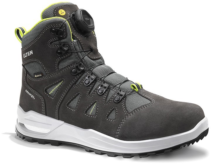 Elten RILEY XXF BOA® GTX® grey-lime Mid ESD O2 WR CI 976680 1 / 5
