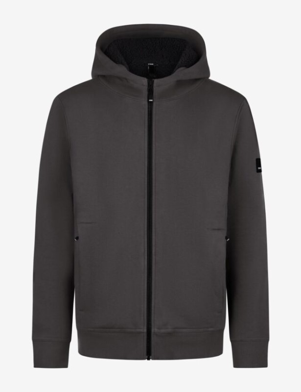 FHB HAJO unisex hoodiejas met imitatiebont 820140 2 / 4