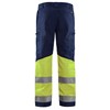 Blaklader High Vis Werkbroek met Stretch 15511811 Marine/High Vis Geel 2 / 4