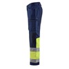 Blaklader High Vis Werkbroek met Stretch 15511811 Marine/High Vis Geel 3 / 4