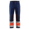 Blaklader High Vis Werkbroek met Stretch 15511811 Marineblauw/Oranje 1 / 5