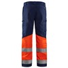 Blaklader High Vis Werkbroek met Stretch 15511811 Marineblauw/Oranje 2 / 5