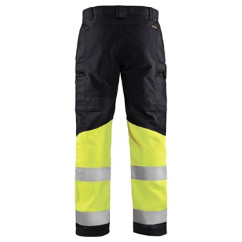 Blaklader High Vis Werkbroek met Stretch 15511811 Zwart/High Vis Geel 2 / 6