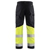 Blaklader High Vis Werkbroek met Stretch 15511811 Zwart/High Vis Geel 2 / 6