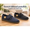 Neles Pantoffel Stretch Klitband Blauw 5500-3 2 / 3