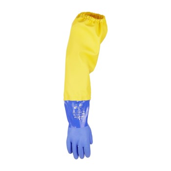 Dolfing Extended blue gloves elasticised sleeves 1 / 4