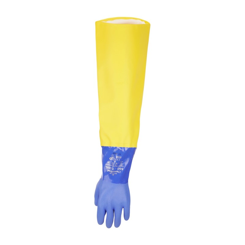 Dolfing Extended blue gloves without elasticised sleeves 1 / 4