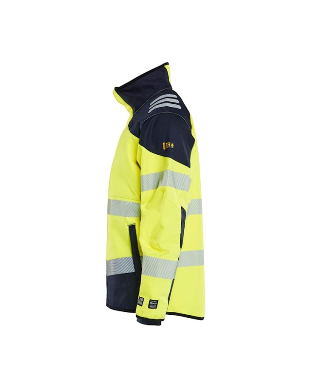 Blaklader Multinorm softshell jack 49481560 Hi-Vis Geel / Marine 4 / 5