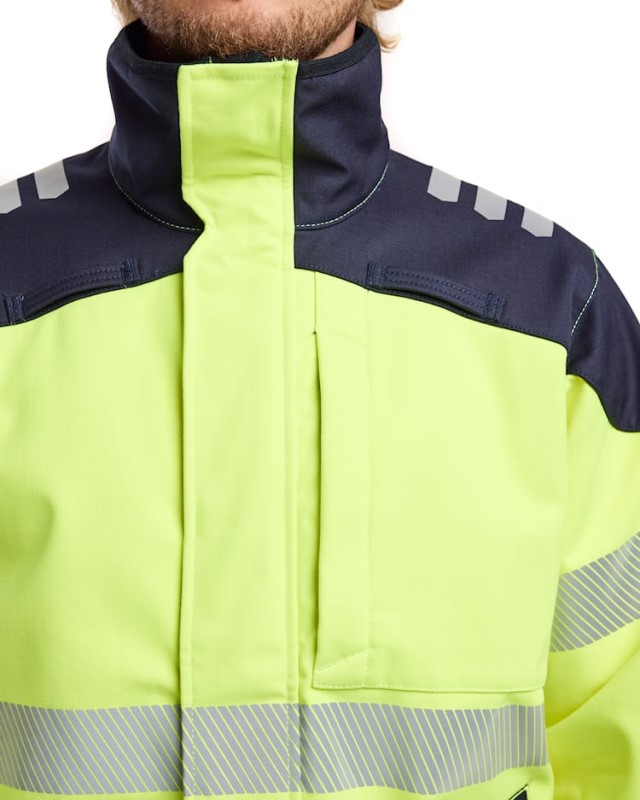 Blaklader Multinorm softshell jack 49481560 Hi-Vis Geel / Marine 5 / 5