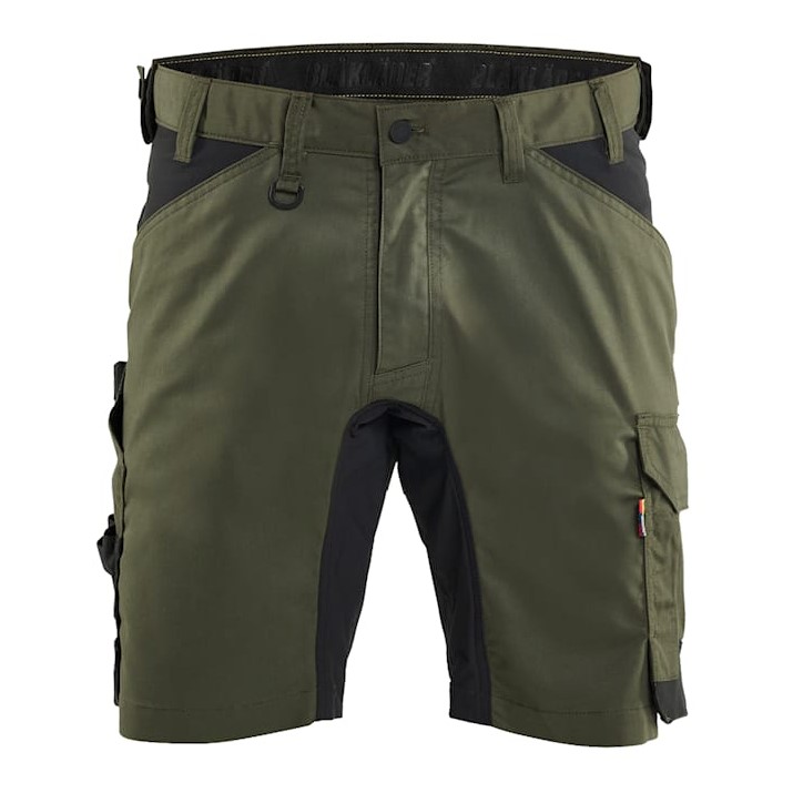 Blåkläder Korte Broek 2-weg 17531832 Donker Herfstgroen/Zwart 1 / 5