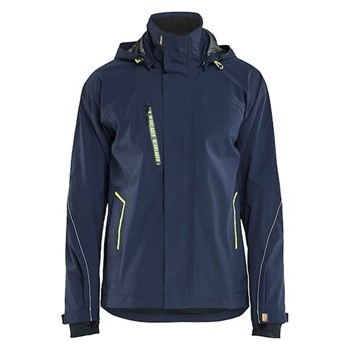 Blaklader Shell Jack Stretch 733050994 Donkerblauw/High Vis Geel 1 / 4