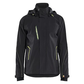 Blaklader Shell Jack Stretch 733050994 Zwart/High Vis Geel 1 / 4