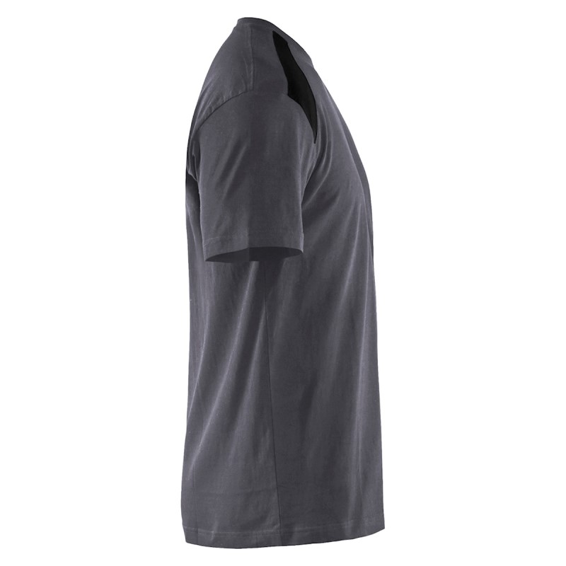 Blaklader T-shirt 33791030 Medium grijs/Zwart 3 / 4