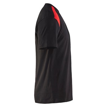 Blaklader T-shirt 33791030 Zwart/Rood 3 / 4