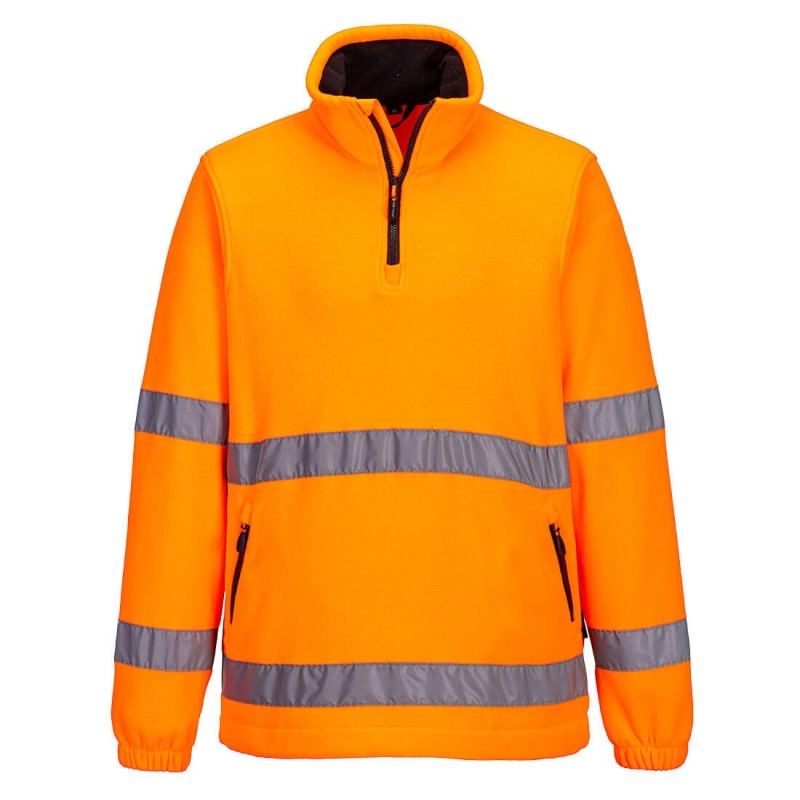 Portwest Hi-Vis 1/2 Zip Fleece F302 1 / 4