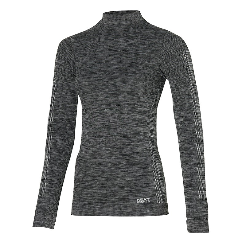 Heatkeeper Dames Comfort thermoshirt 000140343002 - zwart melange 1 / 1