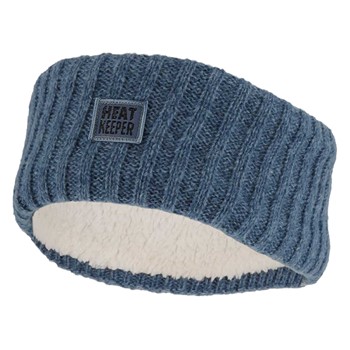 Heatkeeper Dames gebreide thermohoofdband 000140362002 - denim melange 1 / 1